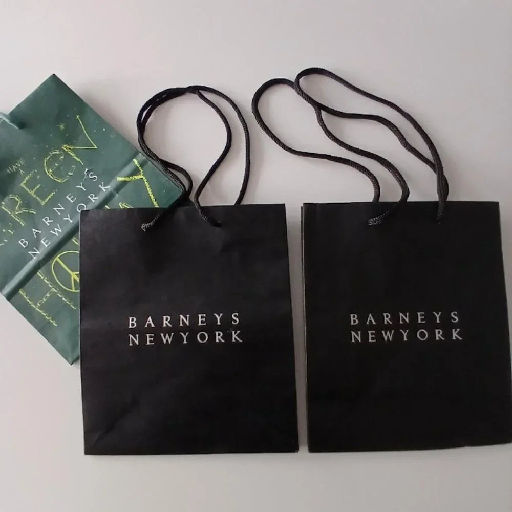 (2) Iconic Barneys New York Shopping Bags
